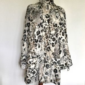 Like brand Trench Coat / Raincoat in Animal print .